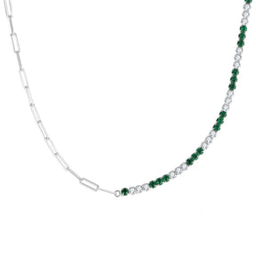 Necklace Emerald Grace 925 Sterling Silver