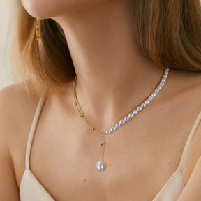 Necklace Celestial Pearl 925 sterling silver