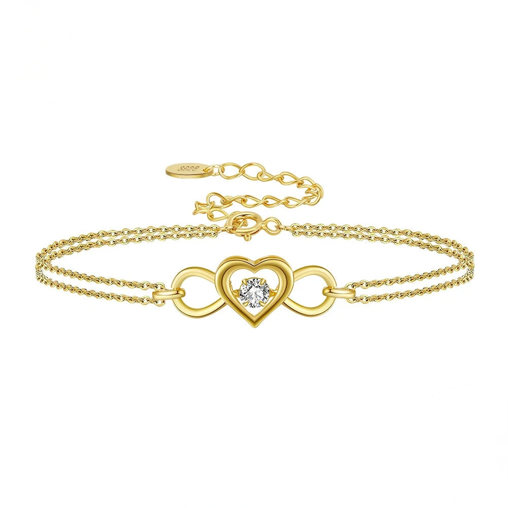 Bracelet Eternal Heart 925 Sterling Silver