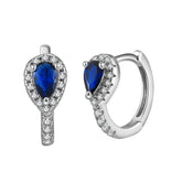 Earrings Elegance Sapphire 925 Sterling Silver