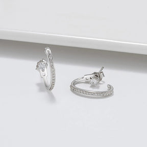 Earring Radiant Circle 925 Sterling Silver