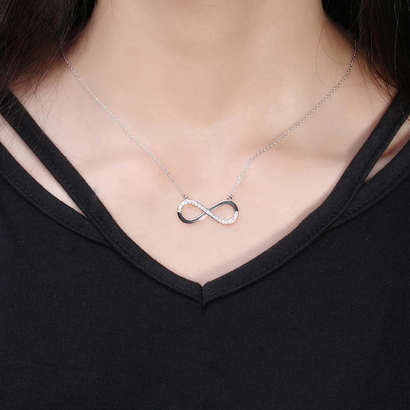 Necklace Infinity 925 Sterling Silver