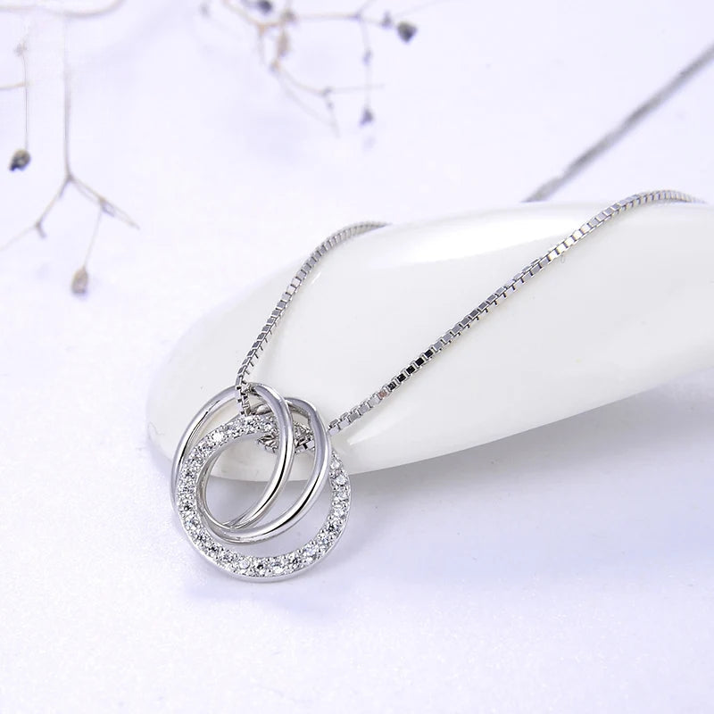 Necklace Link of Eternity 925 Sterling Silver