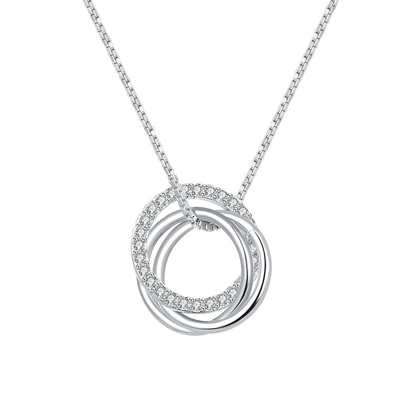 Necklace Link of Eternity 925 Sterling Silver