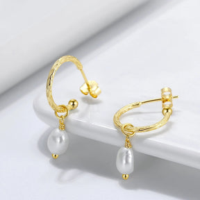 Earring Classic Pearl 925 Sterling Silver